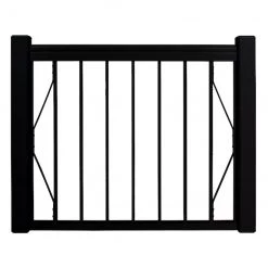 New 🥰 Imperial Classica 48-in x 42-in Black Aluminum Pool Gate 😉