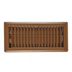Deals 🎉 Imperial Brown Louvered Floor Register - Powder-Coated Steel - Widespread Air Diffusion - 11 1/4-in W x 5 1/4-in H 🔔
