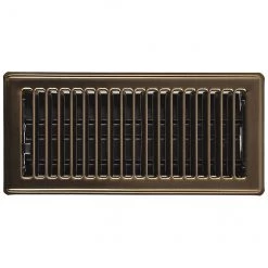 Buy 😀 Imperial Signature Series Louvered Floor Register - Steel - Antique Brass Electroplated Finish - 2 1/4-in H x 12-in W 🥰