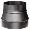 Budget 🔔 Stove Pipe Reducer - 7'' x 6'' - 24-Gauge - Black ⌛