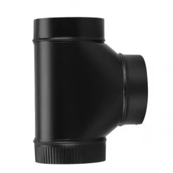 Cheap 🔔 Imperial Assembled Tee - Matte Black - Steel - 24-Gauge - 7-in dia ✔️