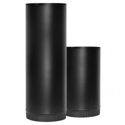 Cheap 🌟 Imperial Stove Pipe - 24-Gauge Steel - Matte Black - 8-in dia x 36-in L 🔥