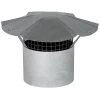 Best Pirce ✔️ Imperial Rain Cap with Arrestor - Galvanized Steel - Round - 5-in dia x 8-in L ❤️