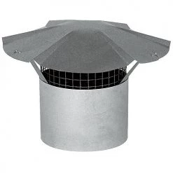 Best Pirce ✔️ Imperial Rain Cap with Arrestor - Galvanized Steel - Round - 5-in dia x 8-in L ❤️