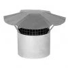 Coupon 👏 Imperial Rain Cap with Arrestor - Galvanized Steel - Round - 6-in dia x 8-in L ✔️