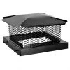 Cheapest 🛒 Imperial Premium Bolt-On Chimney Cap - Steel - Black Matte Satin - 12-in W x 12-in L 🔥