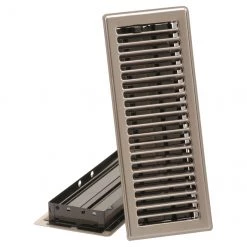 Budget 👏 Imperial Steel Floor Register - Pewter - Rustproof Polystyrene Body - 2 1/4-in W x 10-in L 🧨