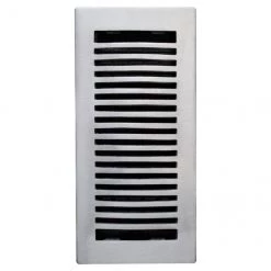 Deals 🥰 Floor Register - 4" x 10" - Satin Nickel 🎉