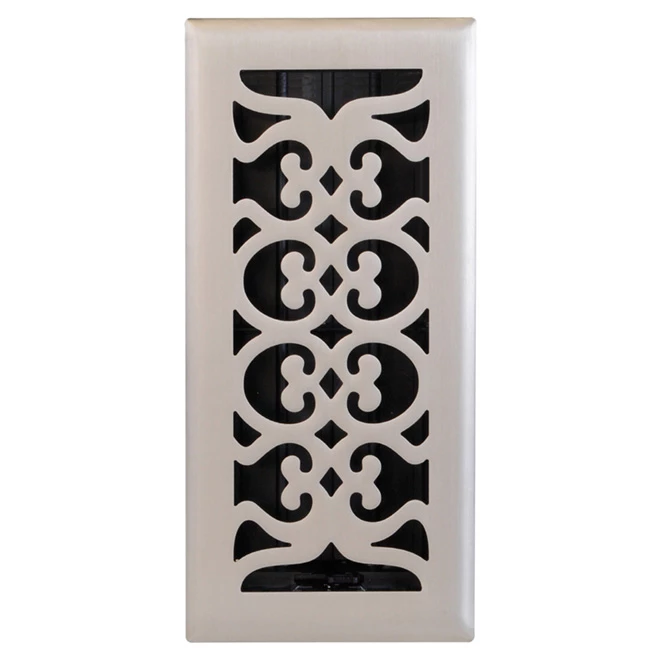 Buy π Imperial Victorian Steel Floor Register - Satin Nickel - Rustproof Polystyrene Body - 4-in W x 10-in L β 1 Buy π Imperial Victorian Steel Floor Register - Satin Nickel - Rustproof Polystyrene Body - 4-in W x 10-in L β
