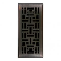 Best Sale 🧨 Imperial Arts Craft Steel Floor Register - Oil-rubbed Bronze Steel - Rustproof Polystyrene Body - 4-in W x 10-in L 🔔
