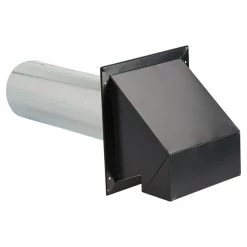 Discount 🔥 Wall Exhaust Hood - R2 - Steel - 4" - Black 🌟