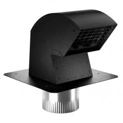 Wholesale ⌛ Imperial R2 Roof Vent Cap with Collar - Black-Painted Galvanized Steel - 4-in 💯