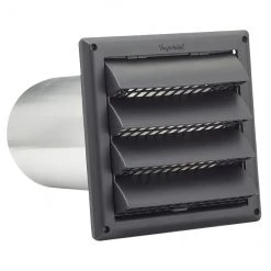 New 💯 Louvered Air Intake Hood with 6" Aluminum Pipe - Black 😉