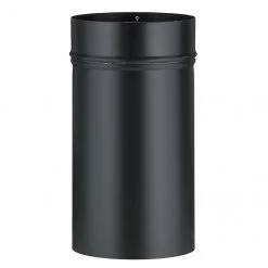 Hot Sale 🥰 Imperial Round Stove Pipe End Cap - 24-gauge Steel - Matte Black - 6-in dia x 12-in L ✨