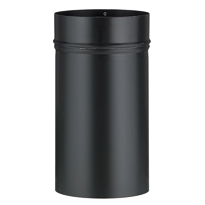 Hot Sale 🥰 Imperial Round Stove Pipe End Cap - 24-gauge Steel - Matte Black - 6-in dia x 12-in L ✨ 1 Hot Sale 🥰 Imperial Round Stove Pipe End Cap - 24-gauge Steel - Matte Black - 6-in dia x 12-in L ✨