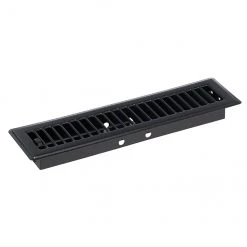 Outlet ๐ Imperial Steel Floor Register - Matte Black - Widespread Air Diffusion - 2 1/4-in W x 12-in L ๐