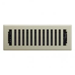 Flash Sale 👏 Imperial Signature 1-Pack Satin Nickel Floor Register (Duct Opening: 3-in x 10-in ; Outside: 1.38-in x 4.25-in) 💯