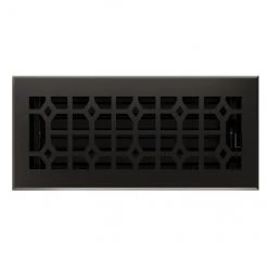 Wholesale 🛒 Imperial Cast Iron 1-Pack Black Floor Register (Duct Opening: 4-in x 10-in ; Outside: 1.75-in x 5.25-in) 🔥