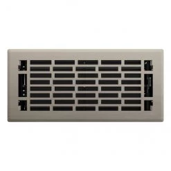 Outlet 🎉 Imperial 4-in x 10-in Geneva Brushed Nickel Steel Floor Register 😍