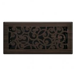 Buy 😀 Imperial 4-in x 10-in Wonderland Oil-Rubbed Bronze Steel Floor Register 🛒