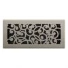 Hot Sale 🎁 Imperial 4-in x 10-in Wonderland Brushed Nickel Steel Floor Register 👏