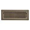 Hot Sale 😀 Imperial Louvered Floor Register - Steel - Chocolate - 3-in H x 10-in W 🎁