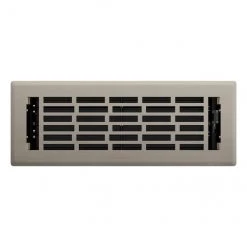 Deals 🤩 Imperial Geneva Floor Register - Steel and Polystyrene - Brushed Nickel - 3-in H x 10-in W ⭐