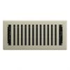 Best deal 🛒 Imperial Montezuma Floor Register - Steel and Polystyrene - Satin Nickel - 4-in H x 10-in W 🥰