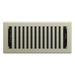 Best deal 🛒 Imperial Montezuma Floor Register - Steel and Polystyrene - Satin Nickel - 4-in H x 10-in W 🥰