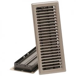 New 👍 Imperial Steel Floor Register - Pewter - Widespread Air Diffusion - 4-in W x 12-in L 🔥